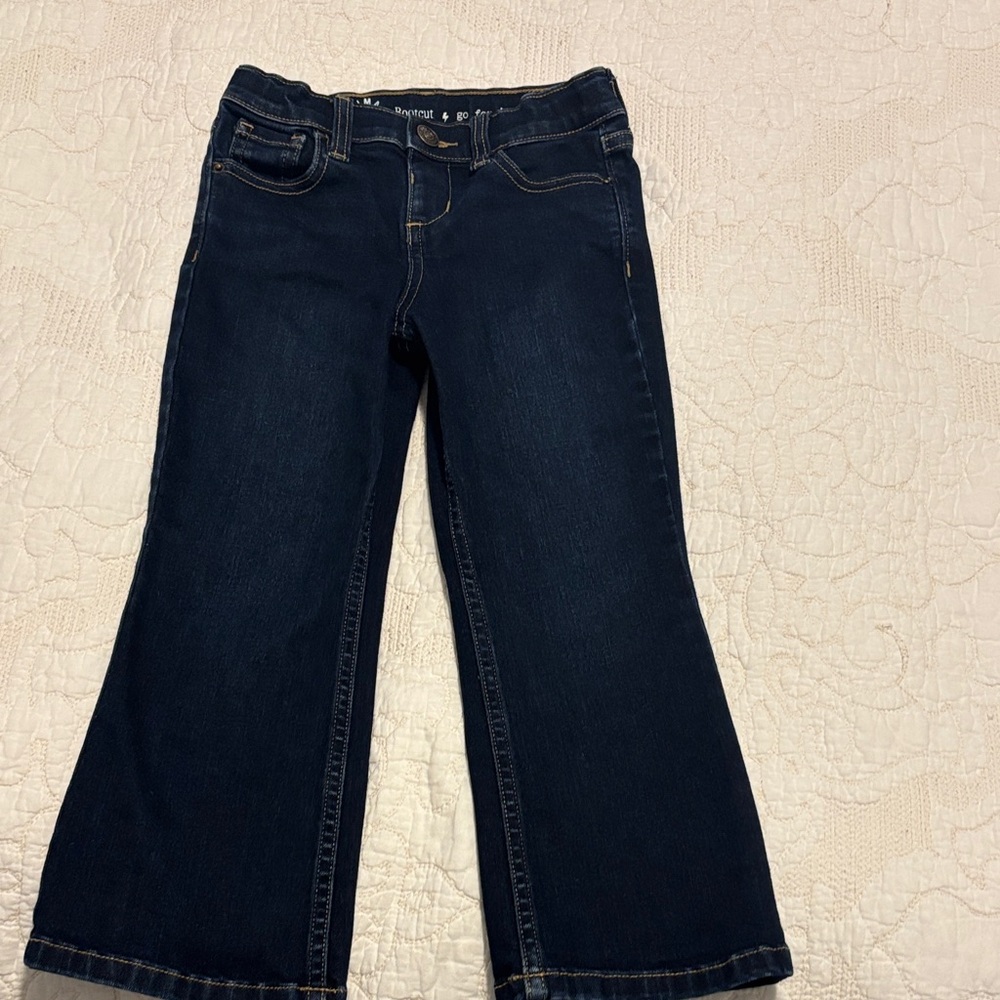 Kids Bootcut Dark Blue Jeans